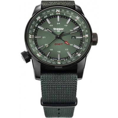 Traser P68 Pathfinder GMT Green s NATO řemenem