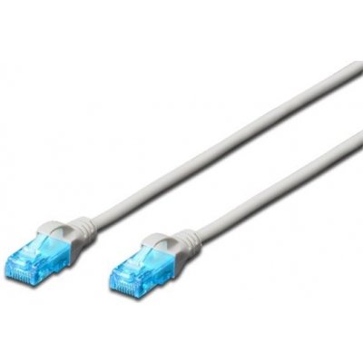 Digitus DK-1511-0025 Patch, UTP, CAT 5e, AWG 26/7, měď, šedý 0,25m – Zboží Živě