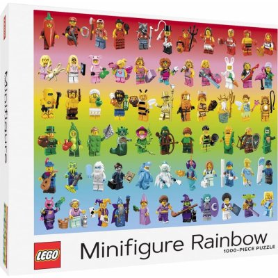 LEGO® Chronicle Books Duhové minifigurky 1000 dílků – Zboží Dáma LEGO® Chronicle Books Duhové minifigurky 1000 dílků – Zboží Dáma