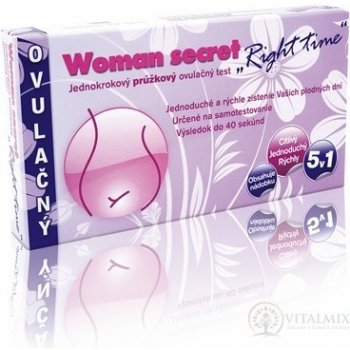 Woman secret RIGHT TIME ovulační test proužkový 5v1 5 ks