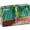Puzzle Enjoy Asijská žena v bambusovém lese 1000 dílků