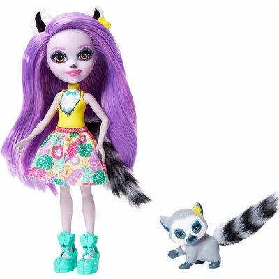 Mattel Enchantimals se zvířátkem Larissa Lemur