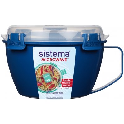 Sistema Microwave Dóza na nudle a hranolky 940 ml modrá – Zboží Dáma