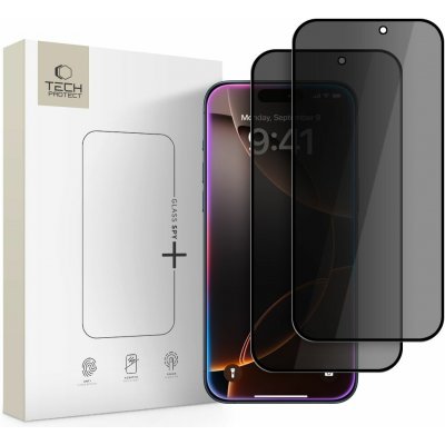 Tech-Protect Glass Spy+ 2x Sklo s filtrem PRIVACY Apple iPhone 16 Pro / 17 / 17 Pro 121377 – Hledejceny.cz