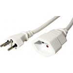 Value Kabel síťový prodlužovací Švýcarsko, typ J, SEV1011 T12-T13, bílý, 3m - 19.99.1183 – Zboží Živě