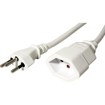 Value Kabel síťový prodlužovací Švýcarsko, typ J, SEV1011 T12-T13, bílý, 3m - 19.99.1183 – Zboží Živě