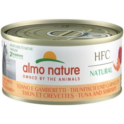 Almo Nature HFC Natural tuňák a krevety 12 x 70 g