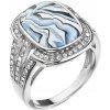 Prsteny Evolution Group CZ Stříbrný prsten mramor se Swarovski krystaly 75015.1