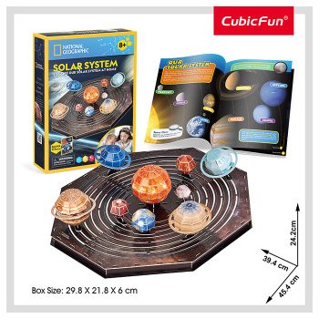 CUBICFUN 3D puzzle Sluneční soustava 173 ks