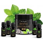 Aromaholik esenicální olej Sada 6 x 10 ml borovice, eukalyptus, máta, čajovník, kafr + mentol 40 g – Hledejceny.cz