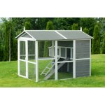 Kurnikarna Kurník s výběhem šedý KK15XL 191,5 x 151 x 147,5 cm – Zboží Mobilmania
