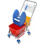 Eastmop Úklidový vozík Clarol 17 l PLUS košík na vodítko držák s 6 l kbelíkem 21005CL – Hledejceny.cz