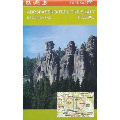 Kartografie HP turistická a cyklomapa Adršpašsko-Teplické skály (Broumovsko) 1