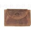 Peněženka Greenburry Kožená peněženka Mini 1682 25 hnědá