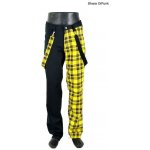 Punk kalhoty + KÁRO A KŠANDY pánské ČERNÁ ŽLUTÉ – Zboží Dáma