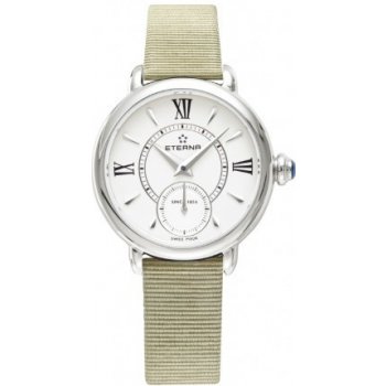 Eterna Lady Eterna Small Second 28 White textile Gold