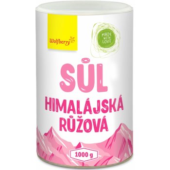 Wolfberry himalájská sůl růžová jemná dóza 1 kg