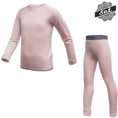 Sensor Merino Air Set dětský triko dl.rukáv + spodky dusty pink – Zboží Mobilmania