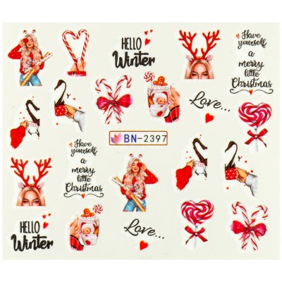 BIO nails Vodolepka BN 2397 vánoce – Zboží Dáma