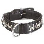 Nobby obojek Delgado široký kožený s hroty a nýty – Zboží Dáma