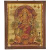 Obraz Sanu Babu Starý obraz v teakovém rámu, Durga, 56x2x66cm