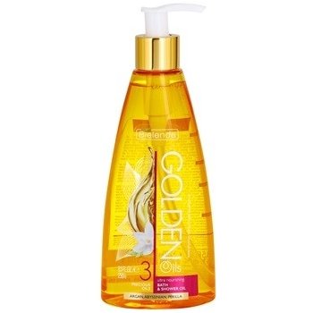 Bielenda Golden Oils Ultra Nourishing sprchový a koupelový olej pro suchou pokožku Argan Abyssinian Perilla Oils 250 ml