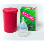 Yuuki Menstruační kalíšek velký Classic čirá včetně sterilizačního kelímku – Sleviste.cz