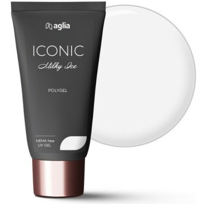 Aglia Iconic modelovací Uv poly gel Hema Free Milky Ice 30 g – Zboží Mobilmania