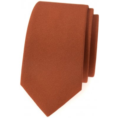 Avantgard kravata Slim Lux skořicová hnědá 571 9841 – Hledejceny.cz