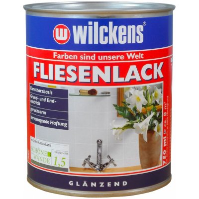 Wilckens Fliesenlack Na dlaždičky, obklady a kachličky bílá lesk 750 ml