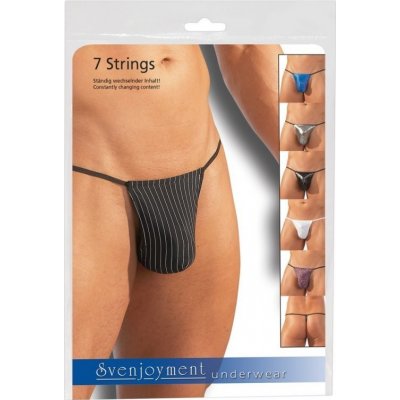 Svenjoyment Pánská G-string 7 kusů – Zboží Mobilmania