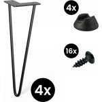 Walteco Hairpin 50527BP1 černá 4 ks – Zboží Dáma