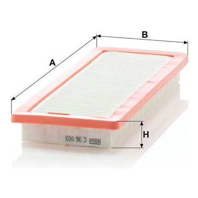Vzduchový filtr MANN-FILTER C 36 003 – Hledejceny.cz