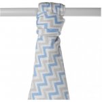 KIKKO Bambusová osuška XKKO BMB Scandinavian 90x100 cm Baby Blue Chevron – Zboží Dáma