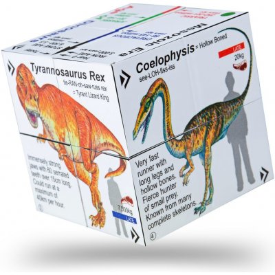 Zoobookoo Didaktická kniha v kostce Dinosauři – Zboží Mobilmania