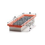 Filtr, vzduch v interiéru MANN-FILTER CUK 4130/1 – Hledejceny.cz