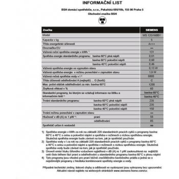 Siemens WS 12G160BY