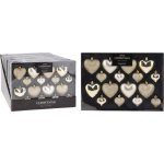 HOMESTYLING Vánoční ozdoby srdce 16 ks 65 45 mm campagne KO-CAN302850 – Hledejceny.cz