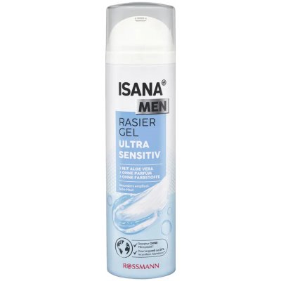 Isana Men Ultra sensitiv gel na holení 200 ml – Zboží Dáma