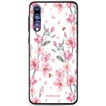 Pouzdro Mobiwear Glossy Huawei P20 Pro - G033G - Růžové květy