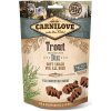 Pamlsek pro psa Carnilove Dog Semi Moist Snack Trout enriched with Dill 3 × 200 g