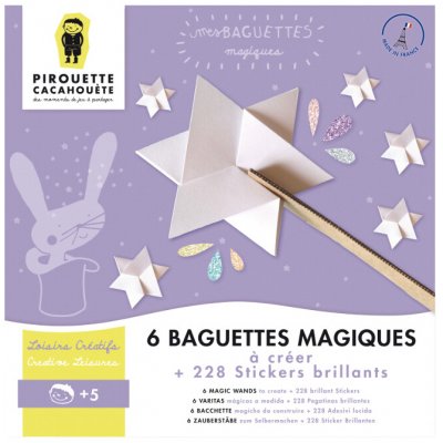 Pirouette Cacahouete Papírová kreativní sada pro děti Vyrob si kouzelnou hůlku – Hledejceny.cz
