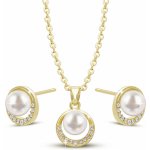 Ellami Ellami PARIS 0038 Set pozlacený 14 k řetízek+náušnice 10_0038 – Zboží Dáma