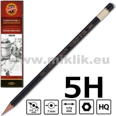 Koh-i-Noor 1900 5H grafitová tužka – Zboží Živě