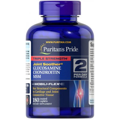 Puritan's Pride Glukosamin Chondroitin MSM 180 Kapslí – Hledejceny.cz