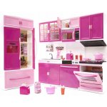 FunPlay FP-6117 Plastová kuchyňka pro panenky 31x13,5x6 cm růžová – Zboží Dáma