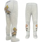 BeSnazzy dětské protiskluzové punčocháče pro zdravé lezení a první krůčky chlapecké šedé-dino – Zboží Dáma