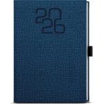 Baloušek Tisk Oskar Fabric A5 týdenní 2026 modrý – Hledejceny.cz