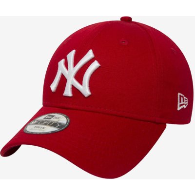 New Era League Basic New York Yankees Scarlet 39THIRTY Stretchfit červená / bílá / červená – Zboží Mobilmania