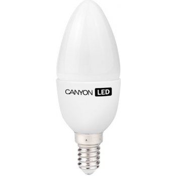 Canyon LED COB žárovka E14 dekor. svíčka mléčná 6W 470lm Neutrální bílá 4000K 220-240V 150° Ra>80